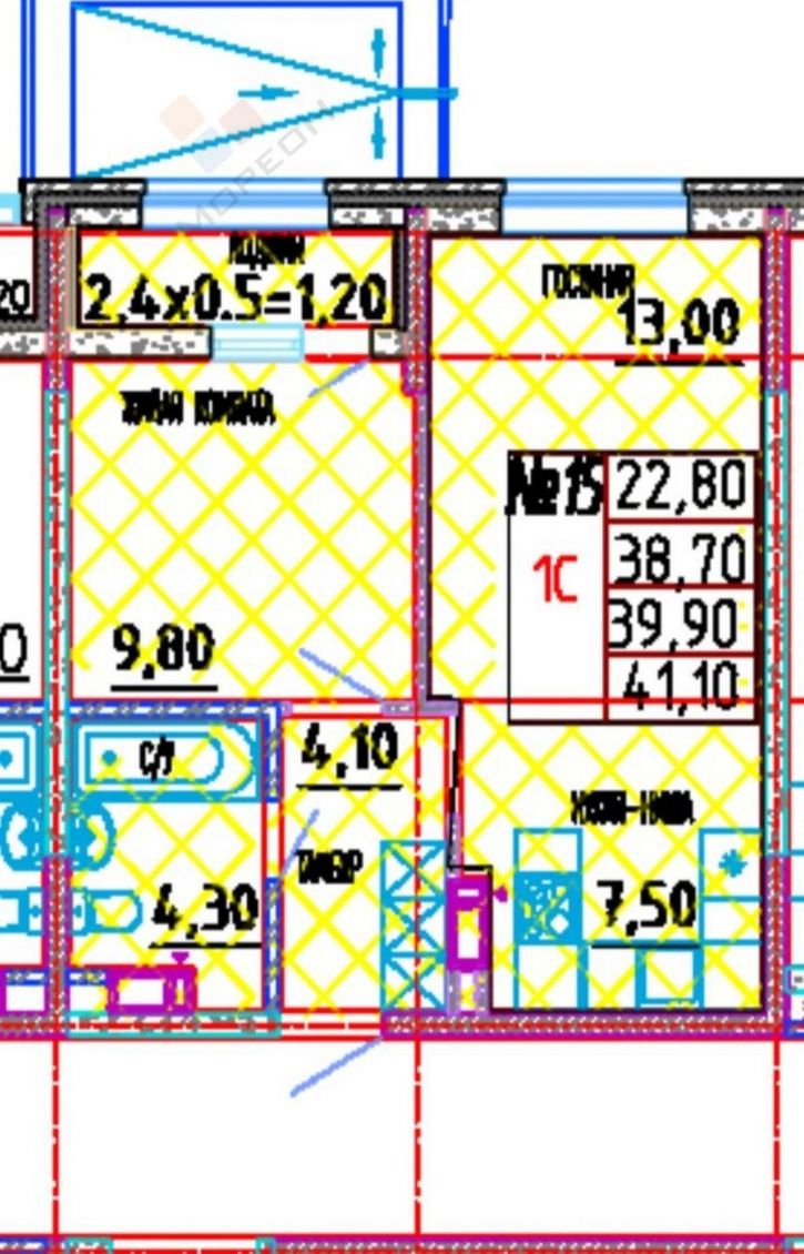 1-комн квартира им. Бориса Розинга ул, 2к6
