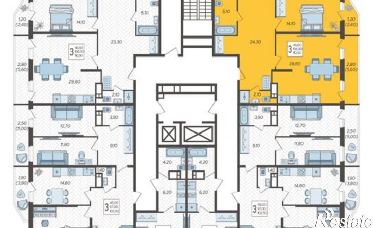 3-комн квартира улица Садовое Кольцо, 2 к1,  д. 2 к1