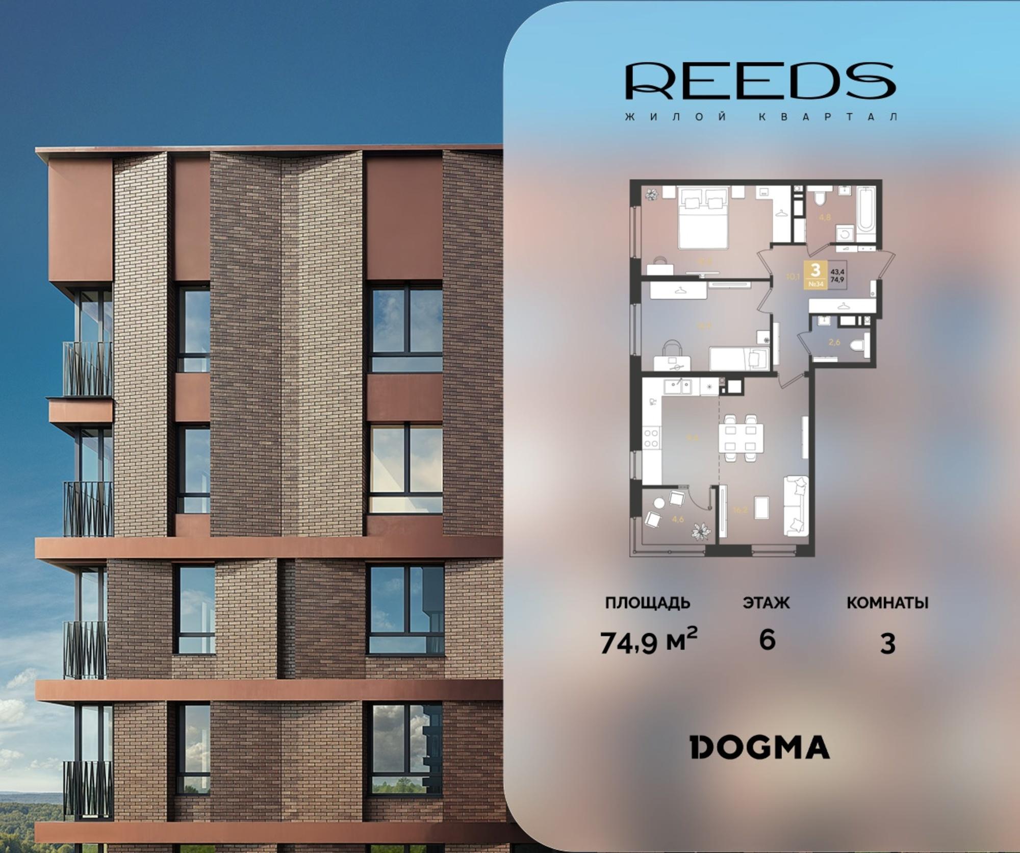 Купить квартиру за 11 647 000 рублей на Конгрессная улица