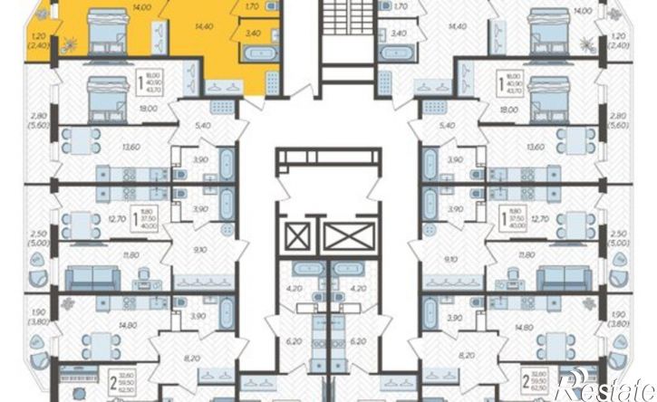 2-комн квартира Краснодар, жилой комплекс Зеленодар, улица Садовое Кольцо, 2