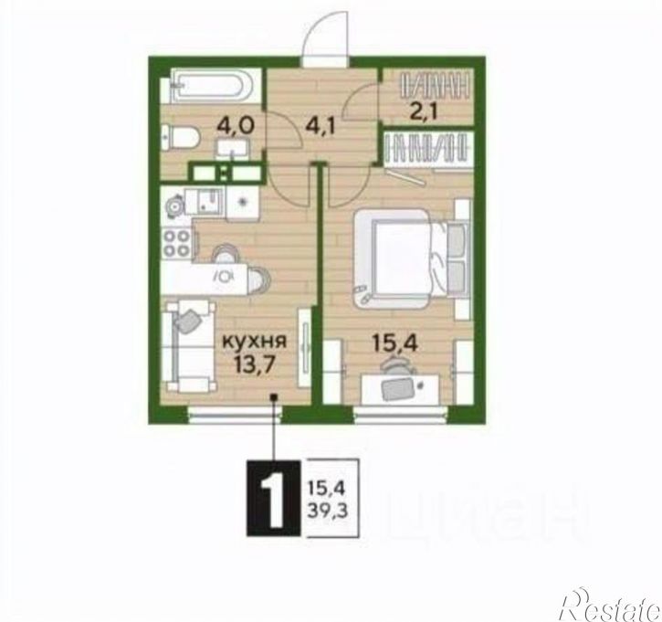 1-комн квартира Красная улица, 35,  д. 35