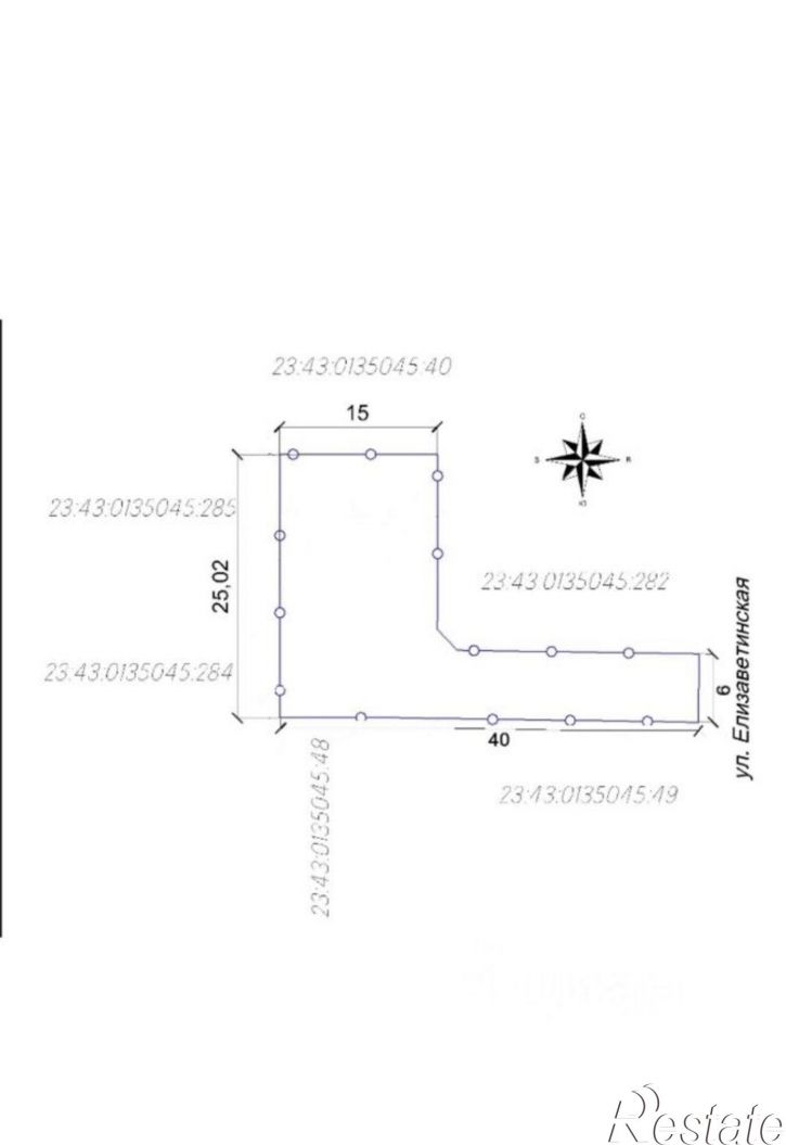 Земельный участок ул Елизаветинская, 29,  д. 29