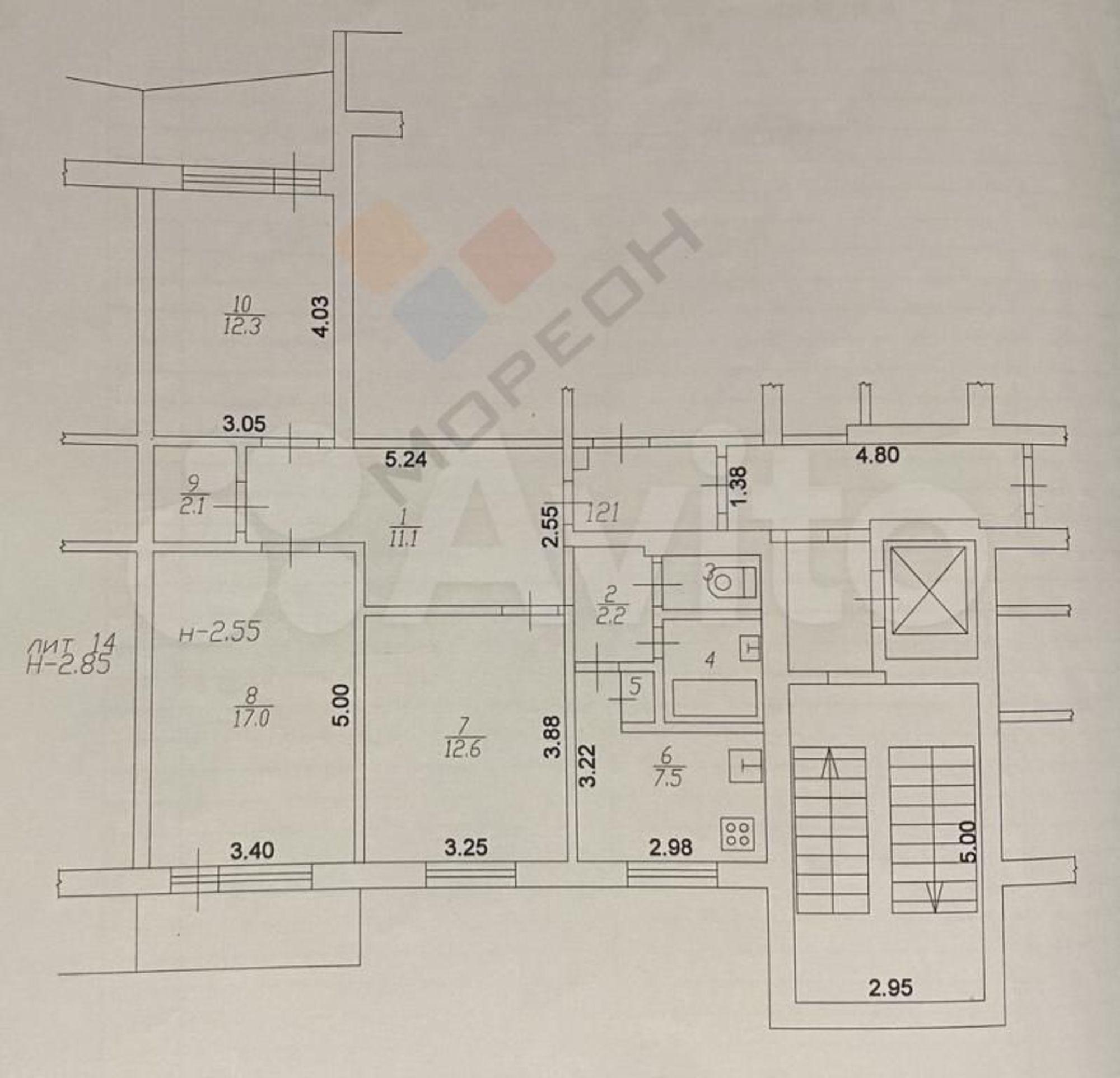 Купить квартиру за 6 000 000 рублей на Уральская ул, 174