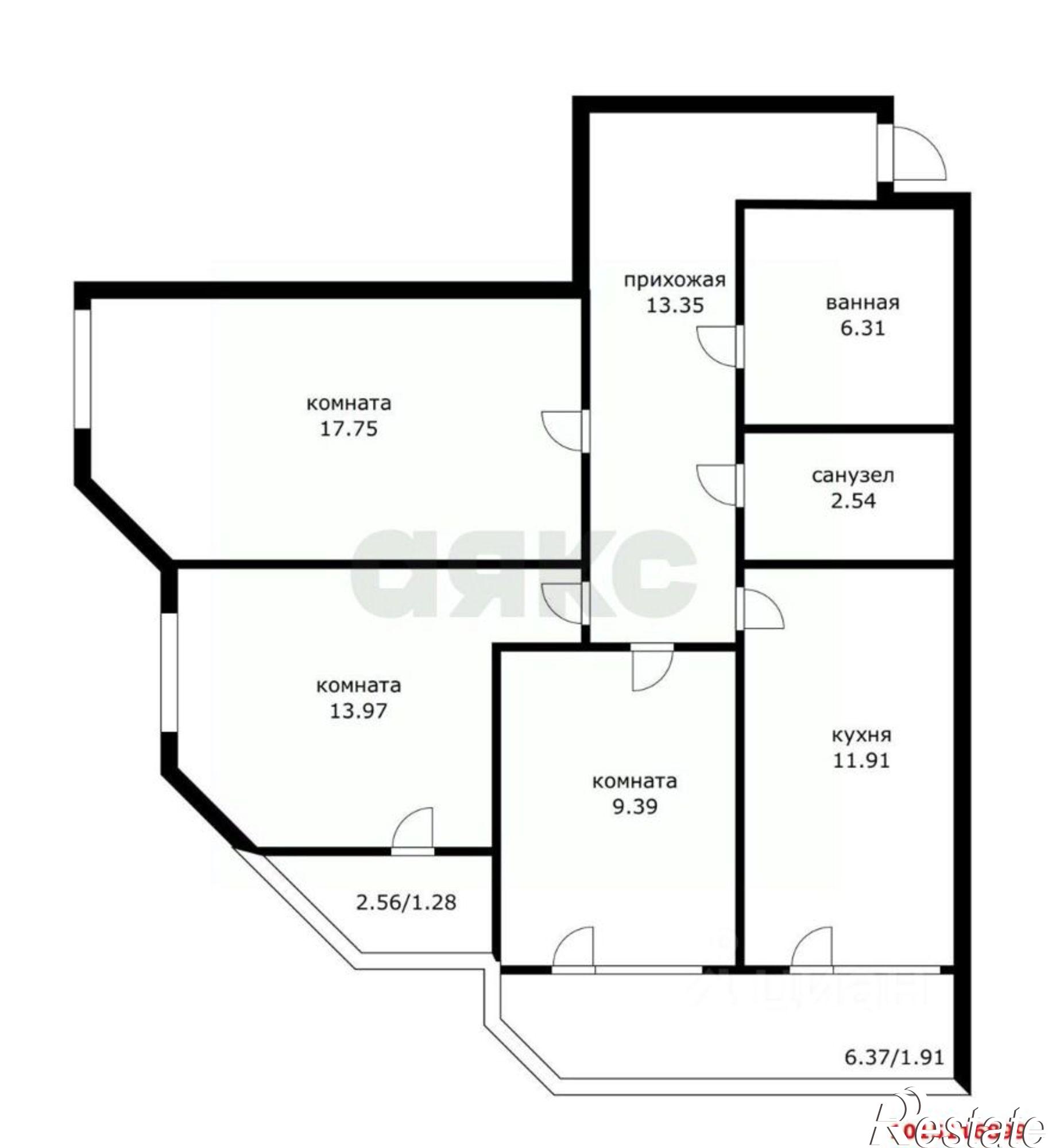 Купить квартиру за 13 500 000 рублей на Лесная улица, 22