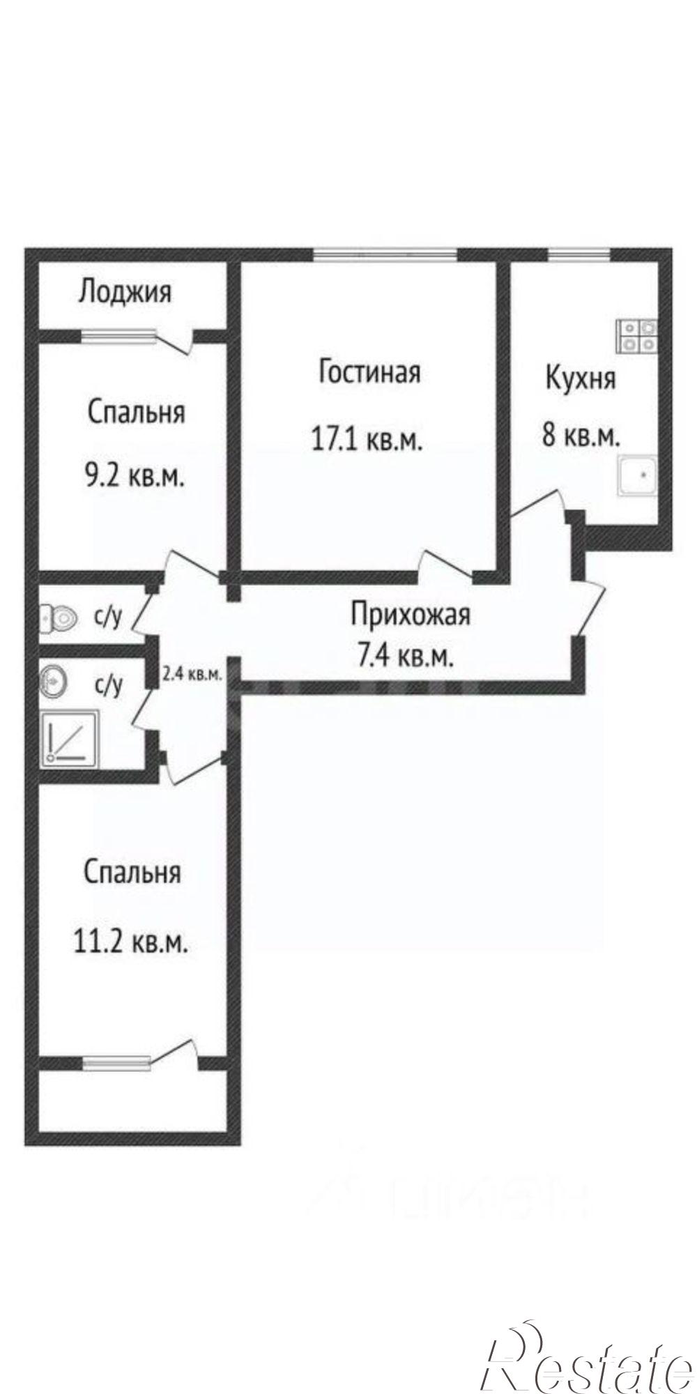 Купить квартиру за 6 100 000 рублей на Ипподромная улица, 49