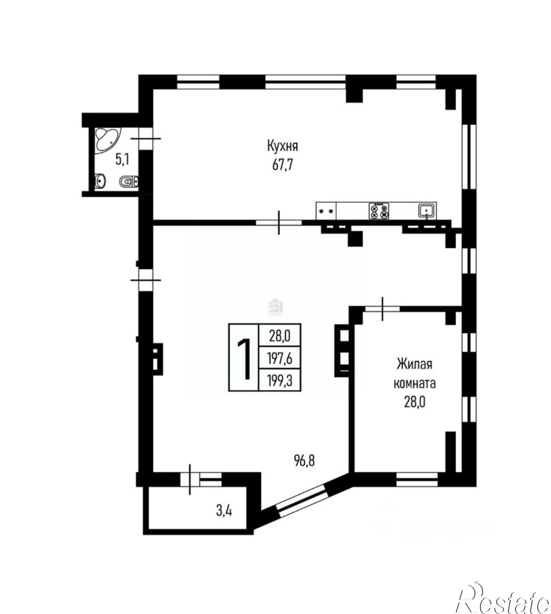 Купить квартиру за 200 000 000 рублей на улица Николая Кондратенко, 8