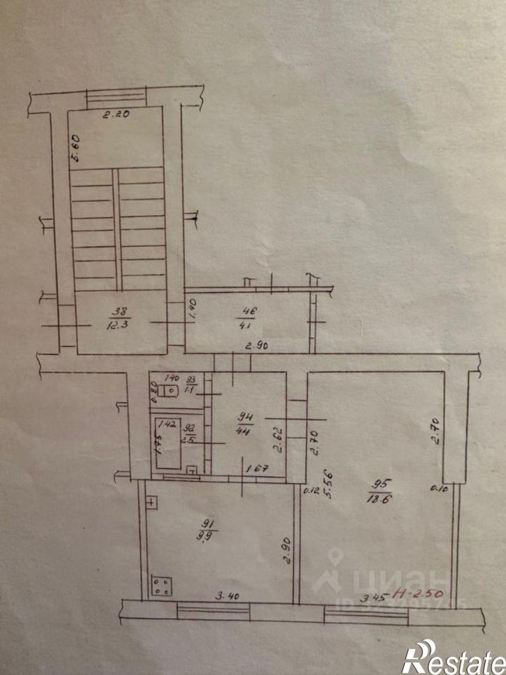 1-комн квартира улица Бородина, 32,  д. 32