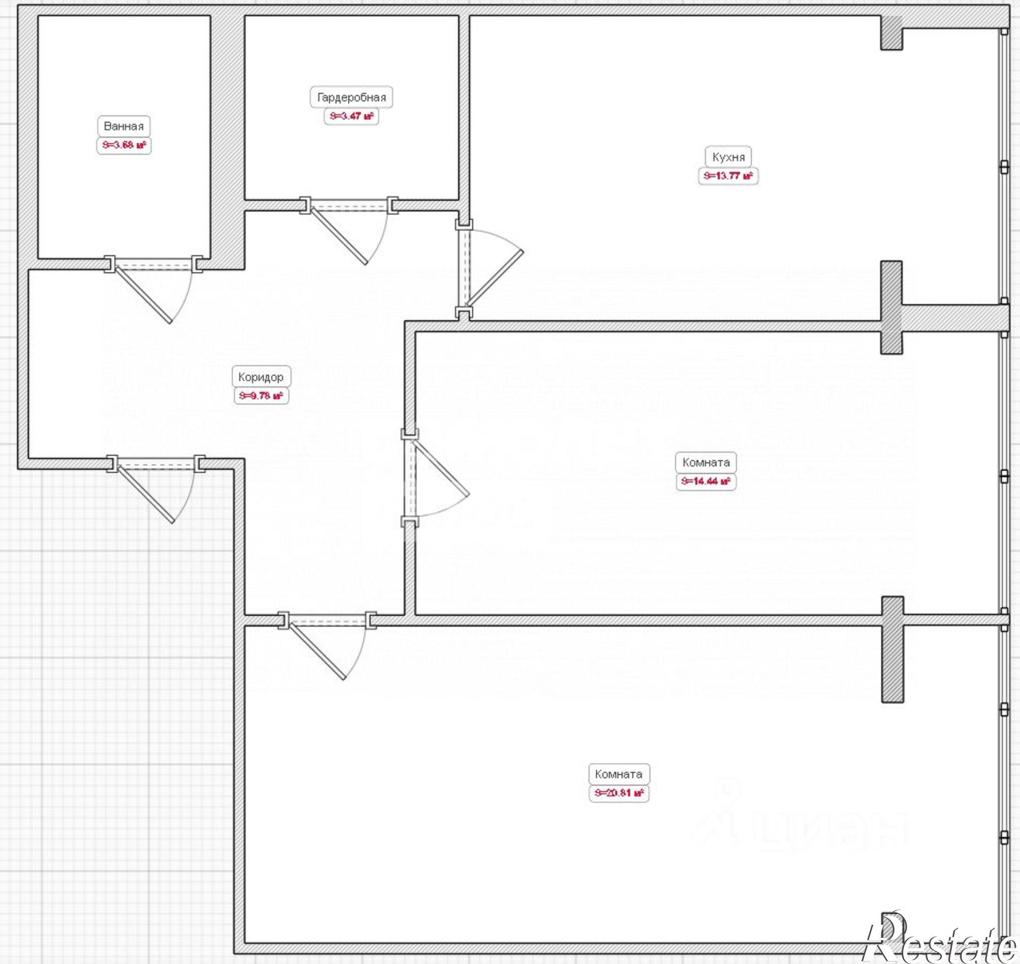 Купить квартиру за 4 200 000 рублей на ул им. Есенина, 80/3