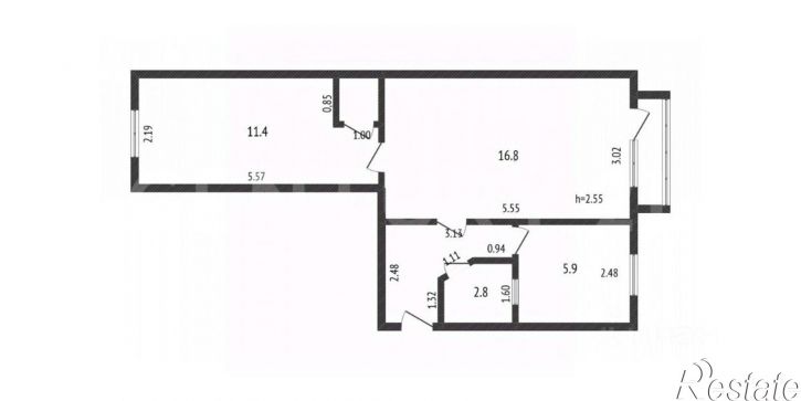 2-комн квартира Славянская улица, 81,  д. 81