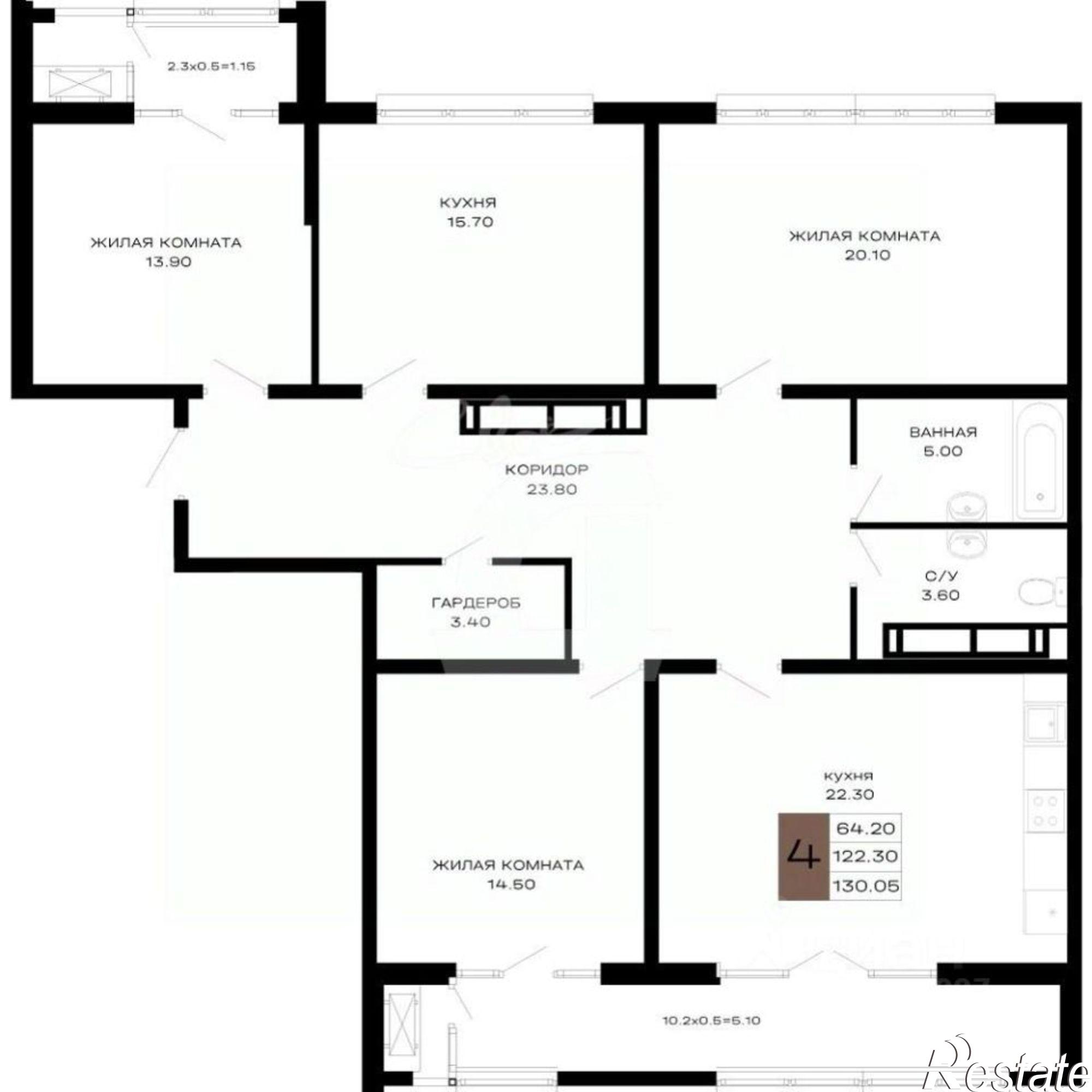 Купить квартиру за 52 670 000 рублей на Школьная улица, 1