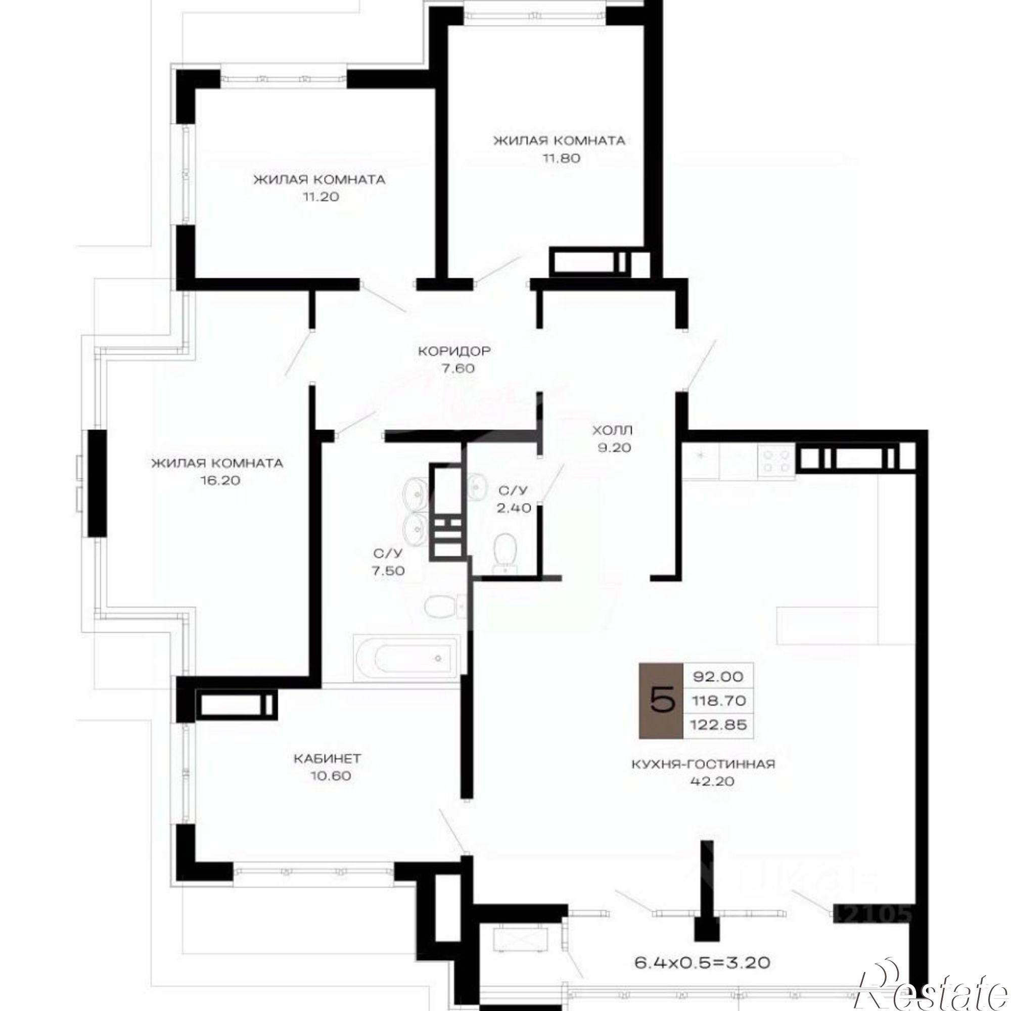 Купить квартиру за 49 754 000 рублей на ул Школьная, 1