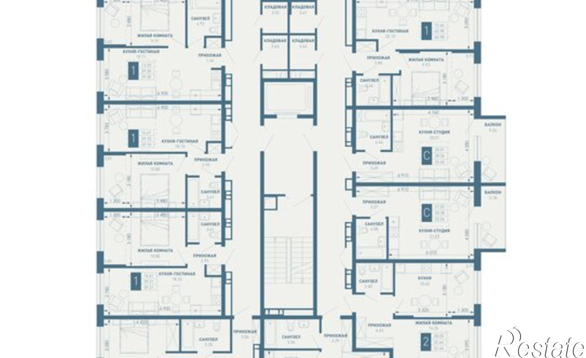 Купить квартиру за 9 265 400 рублей на ул Душистая, 37