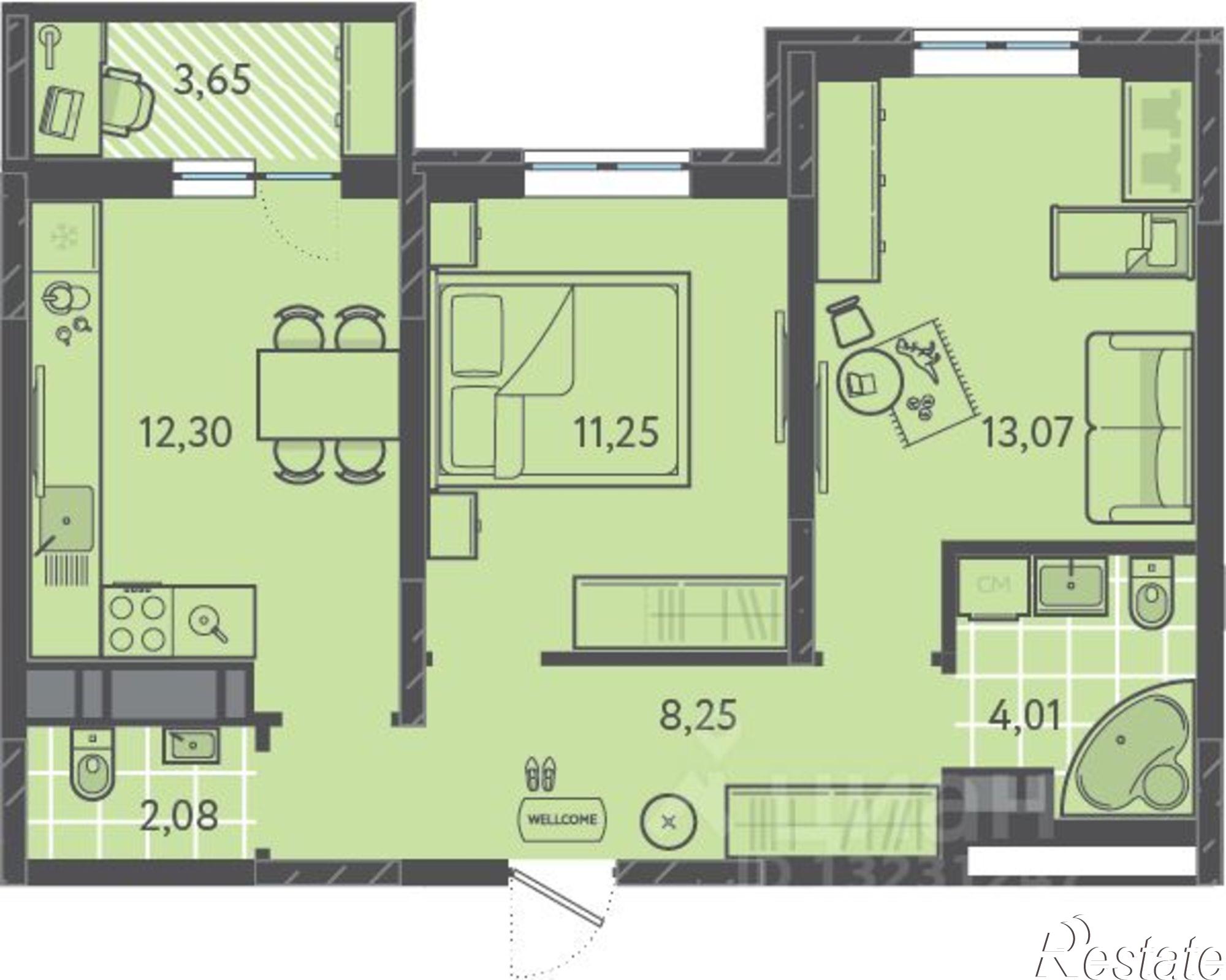 Купить квартиру за 8 048 520 рублей на ЖК Тёплые Края