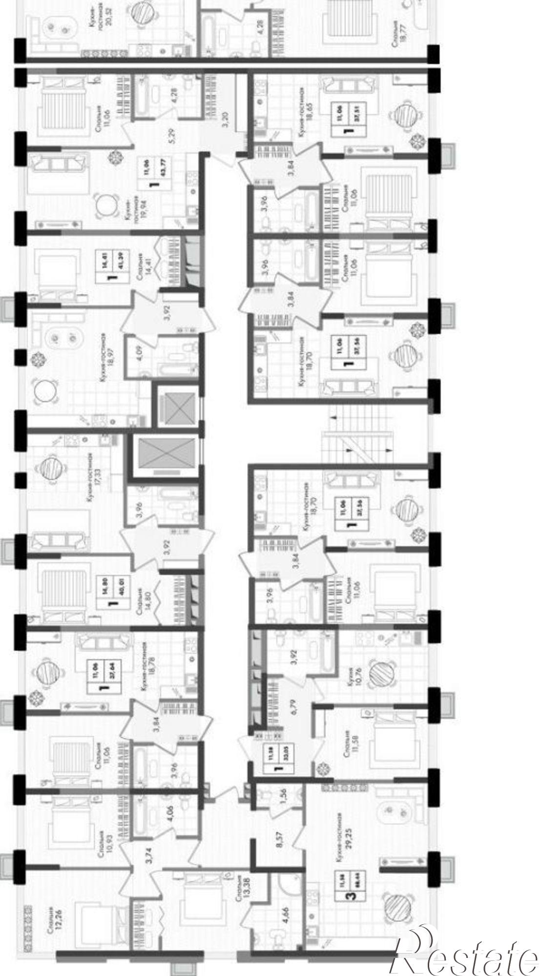 Купить квартиру за 7 684 920 рублей на улица имени Генерала Брусилова, 5лит1.3