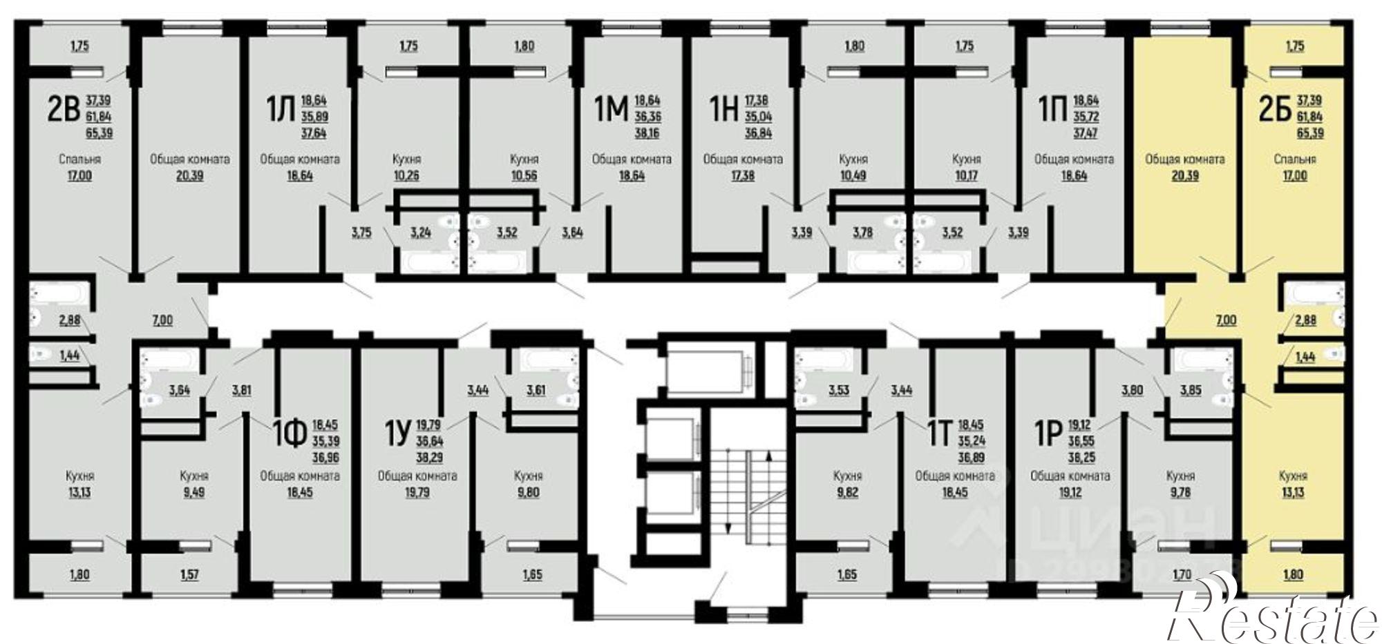 Купить квартиру за 6 408 220 рублей на ул Заполярная, 39 10