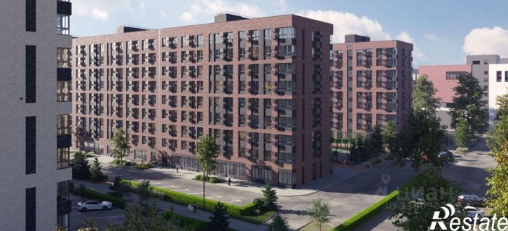 1-комн квартира в новом доме улица имени Генерала Брусилова, 5лит1.3,  д. 5лит1.3