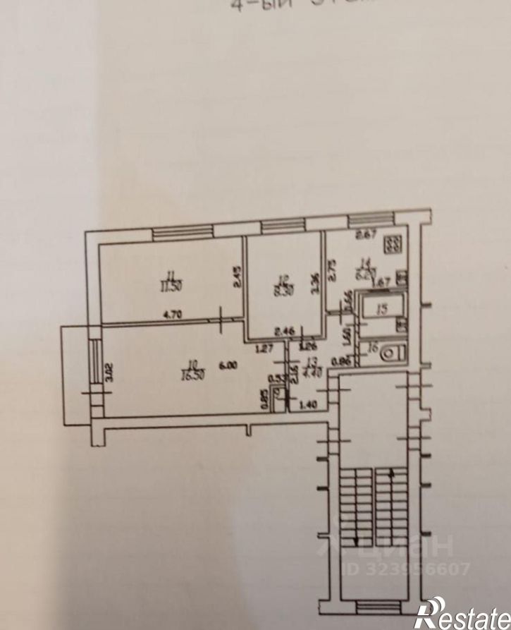 3-комн квартира ул им. Вавилова Н.И., 17,  д. 17