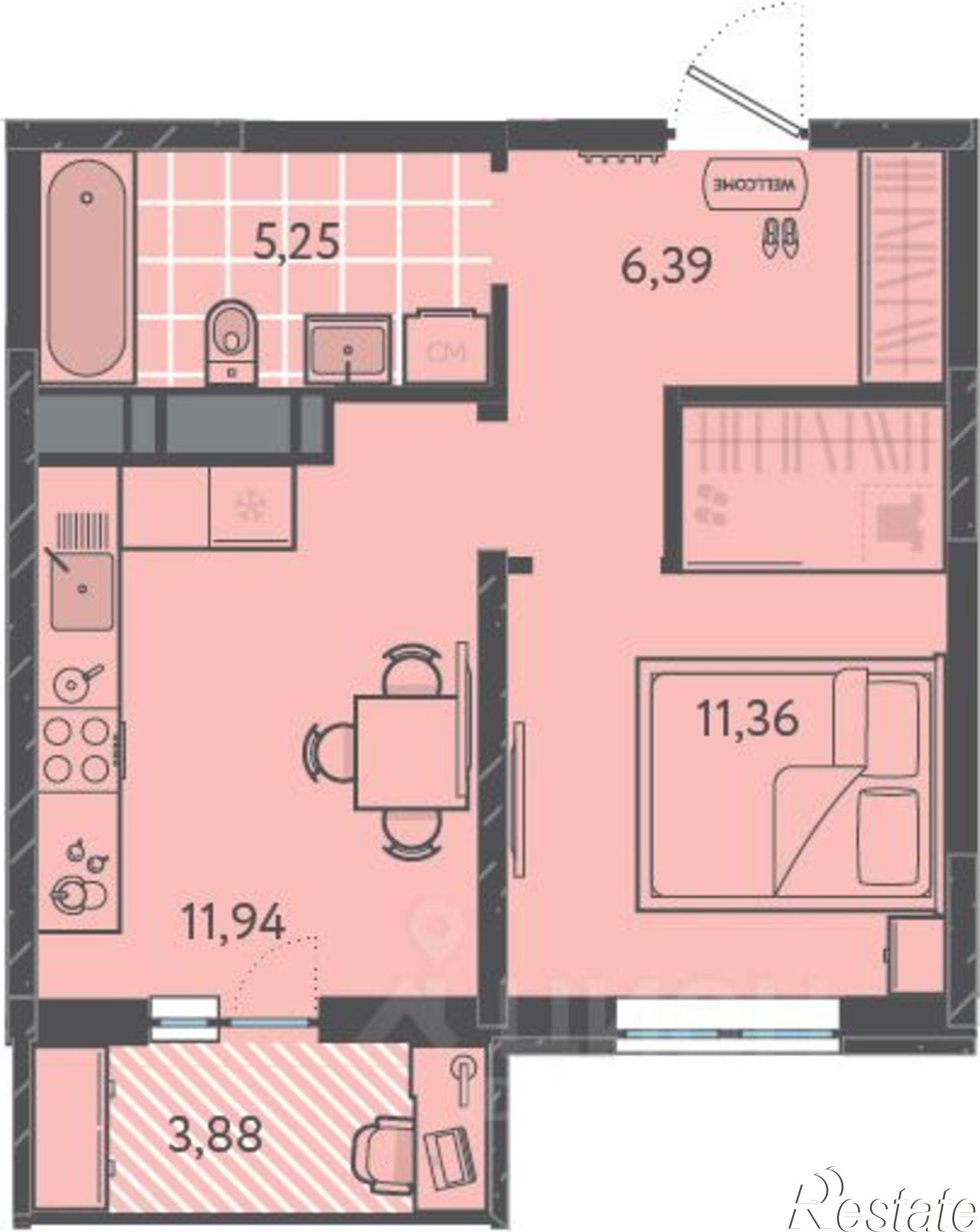 Купить квартиру за 6 222 810 рублей на ЖК Тёплые Края
