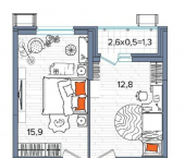 3-комн, 86 кв м, этаж 3/16 улица имени Константина Гондаря, 98
