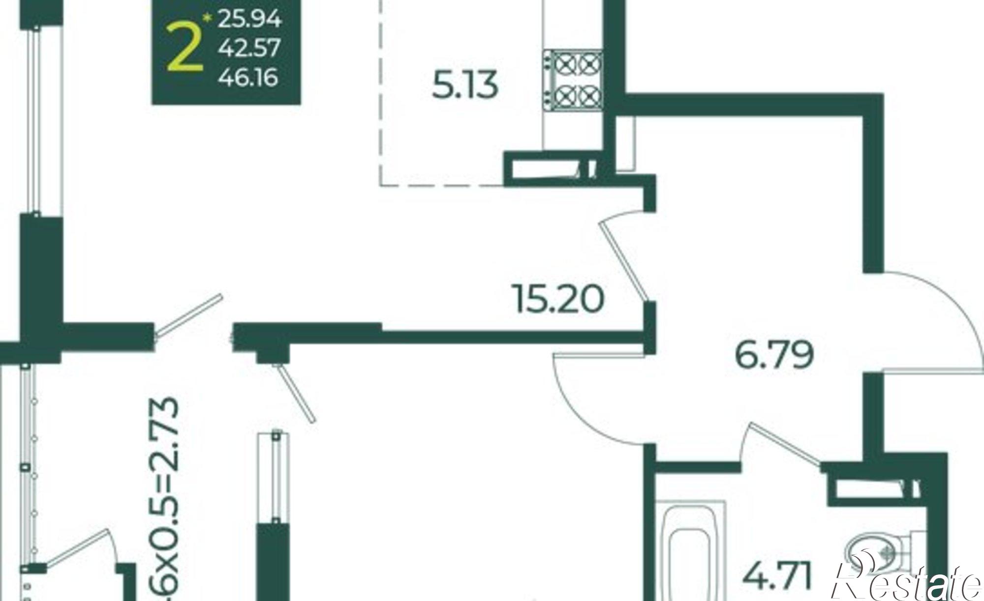 Купить квартиру за 7 847 200 рублей на 2-я Ямальская улица, 9