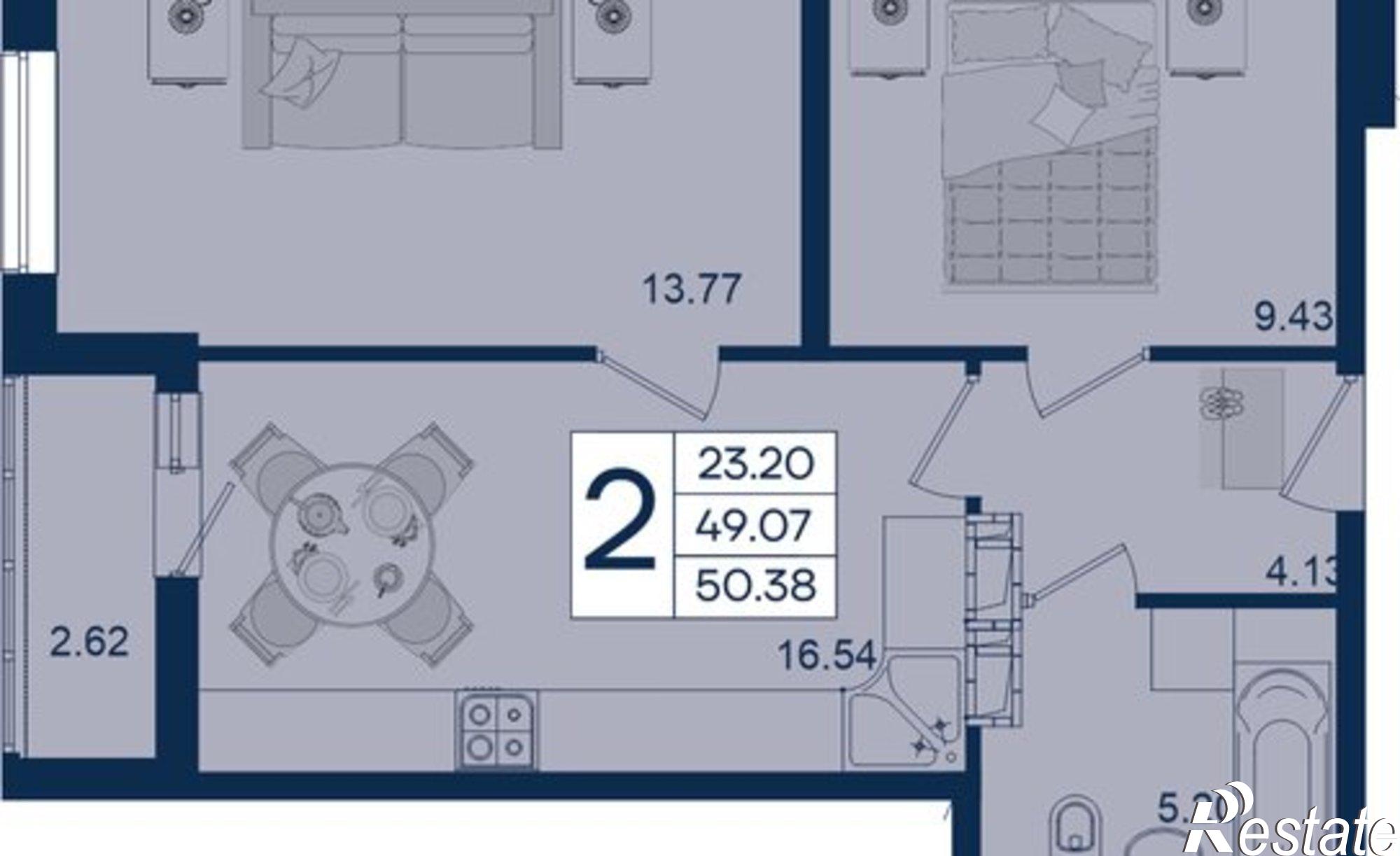 Купить квартиру за 8 211 940 рублей