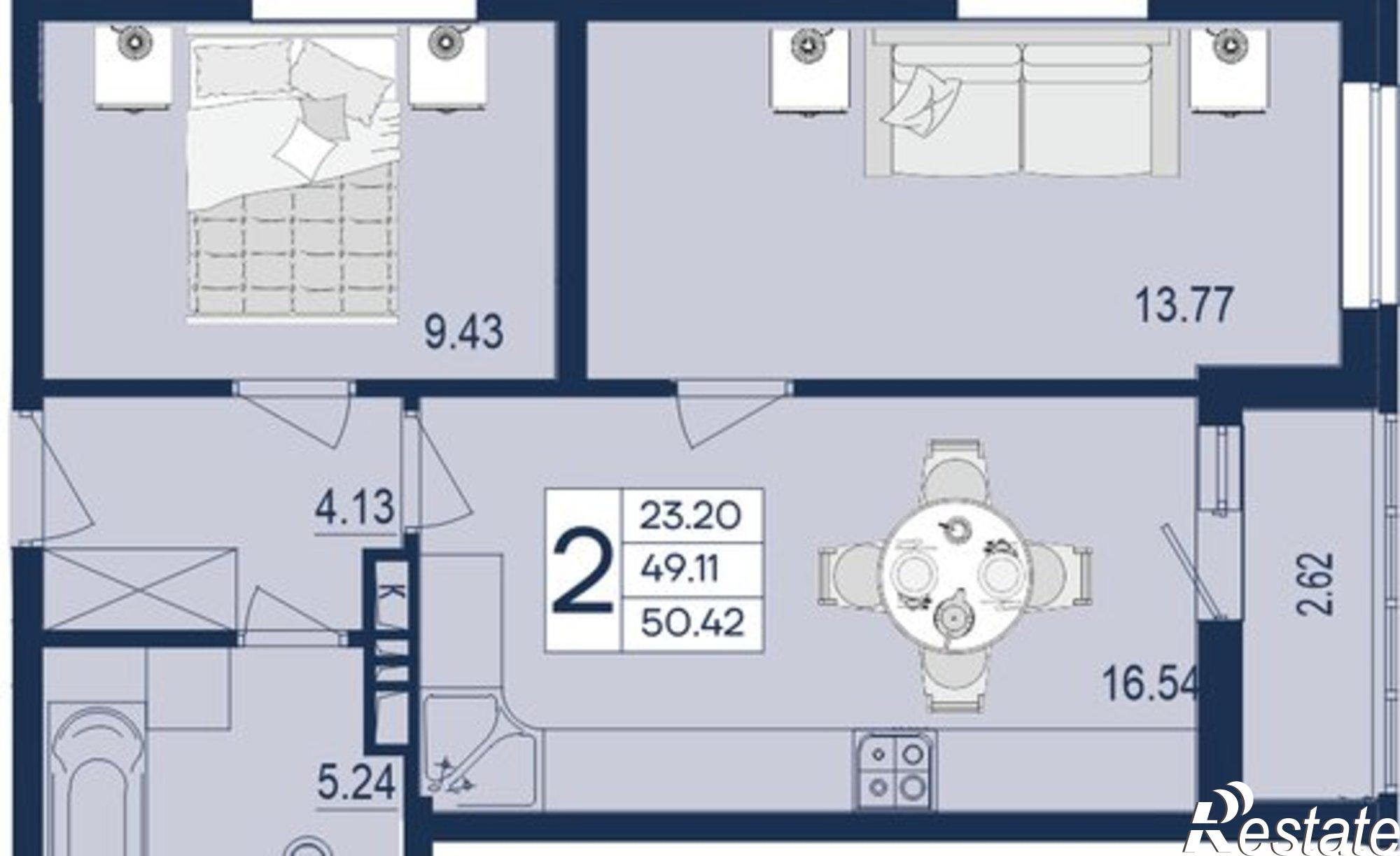 Купить квартиру за 8 218 460 рублей