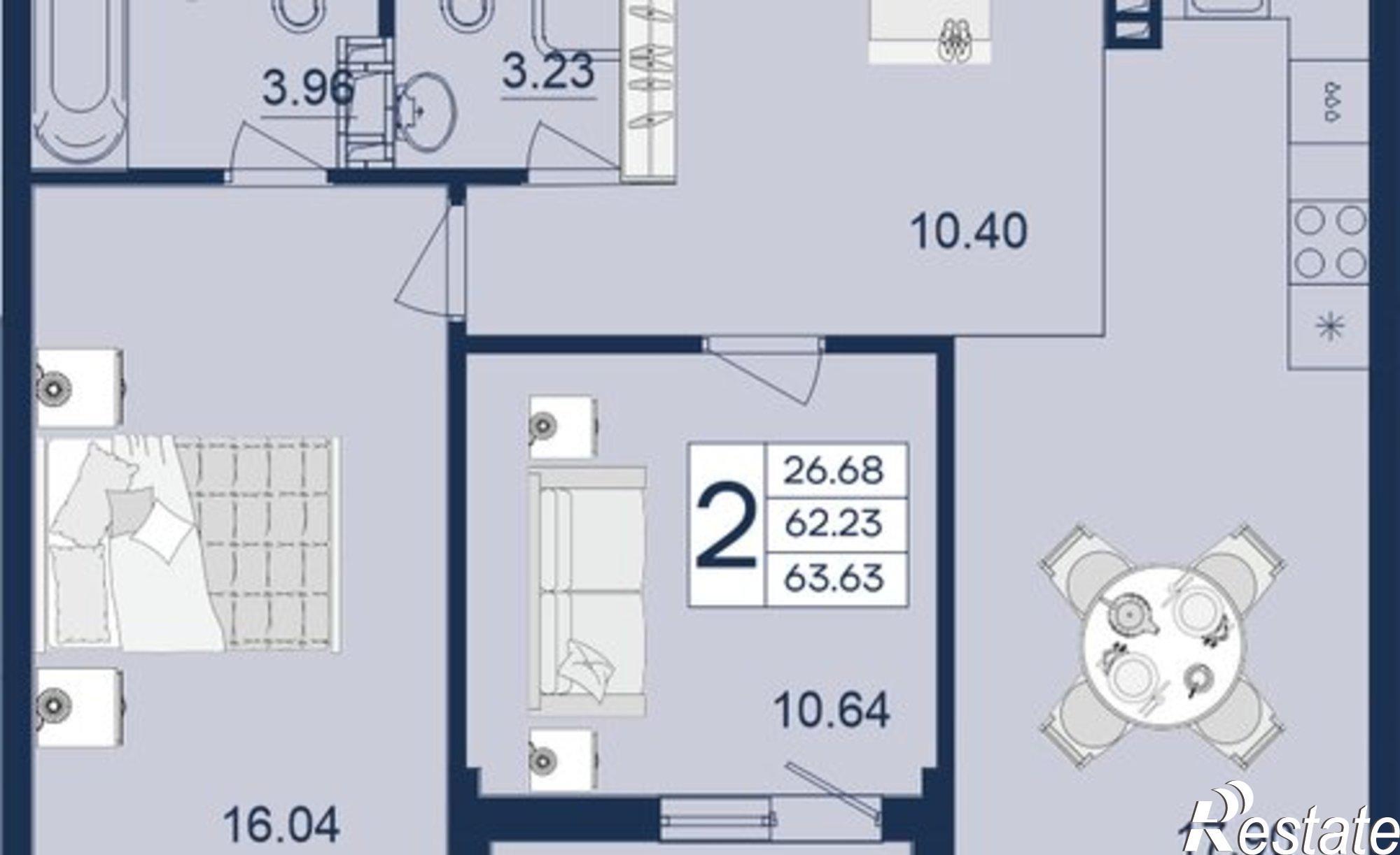 Купить квартиру за 10 371 700 рублей