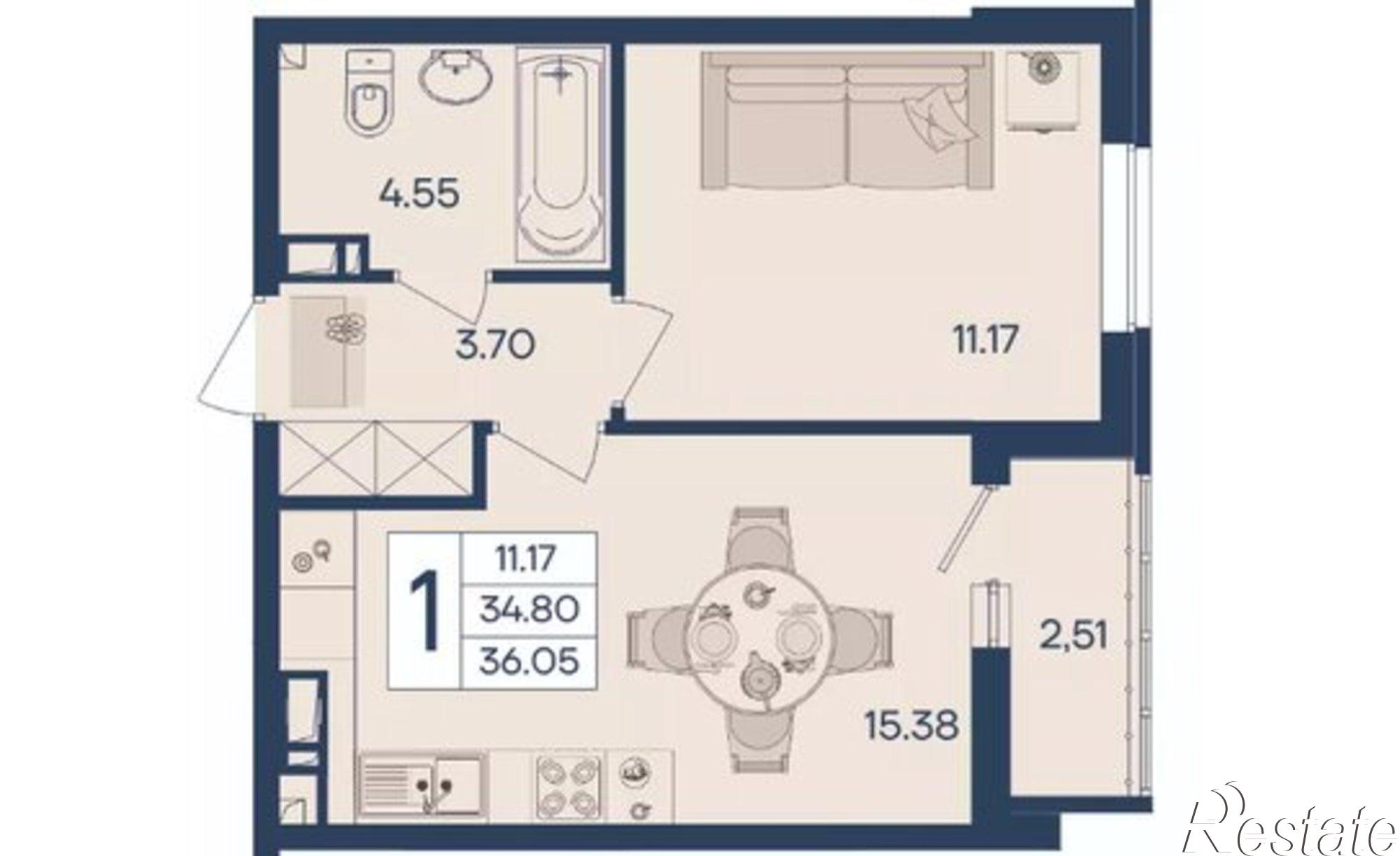 Купить квартиру за 3 600 000 рублей
