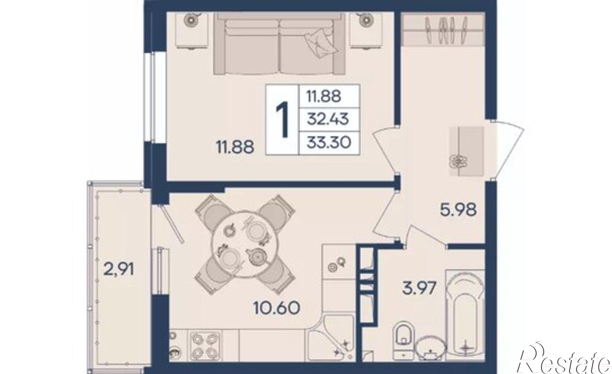 Купить квартиру за 3 300 000 рублей