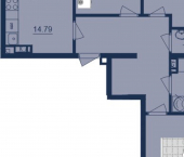 3-комн, 76 кв м, этаж 5/18 