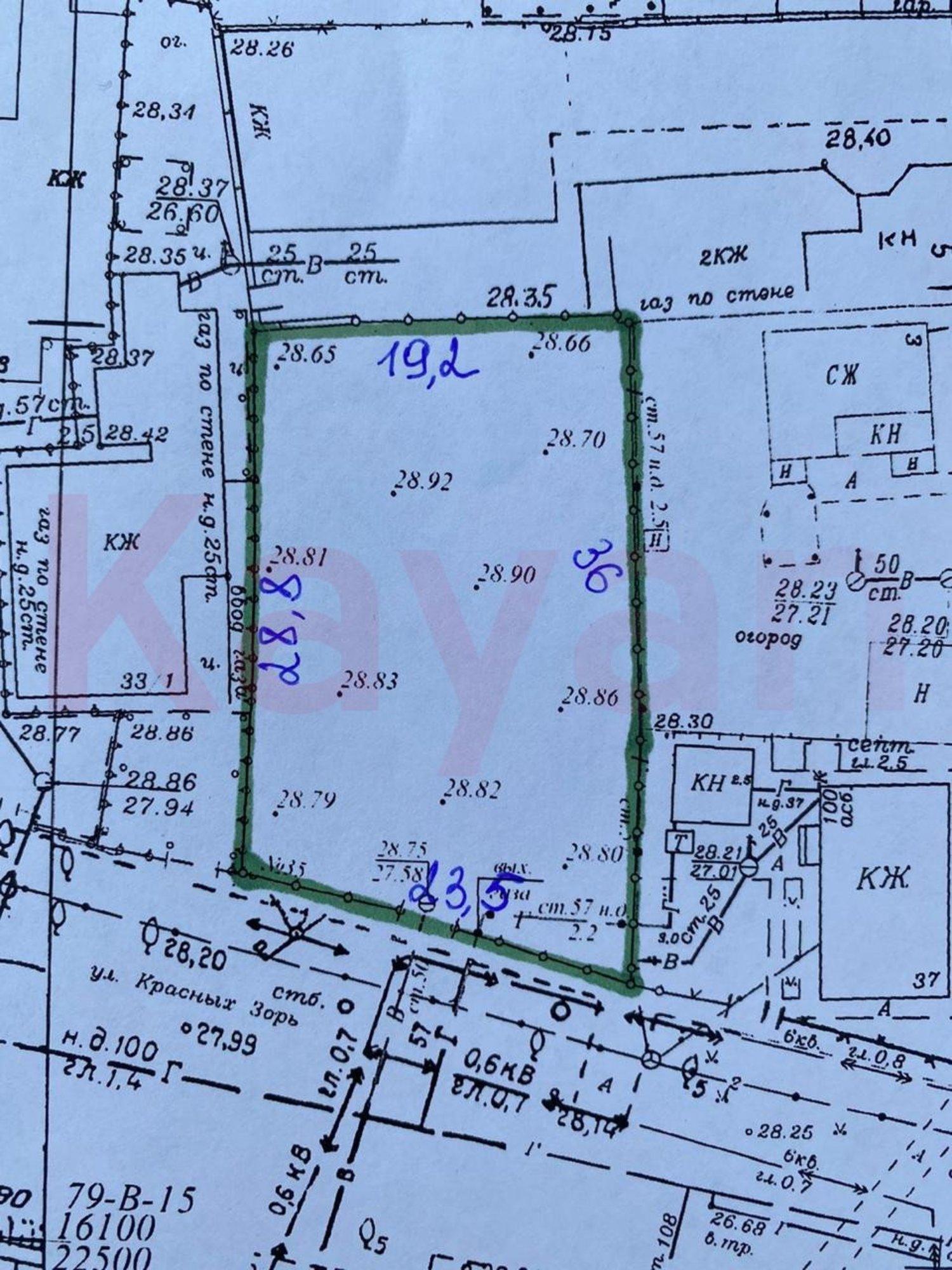 Купить землю, земельный участок за 15 800 000 рублей на Красных Зорь ул.
