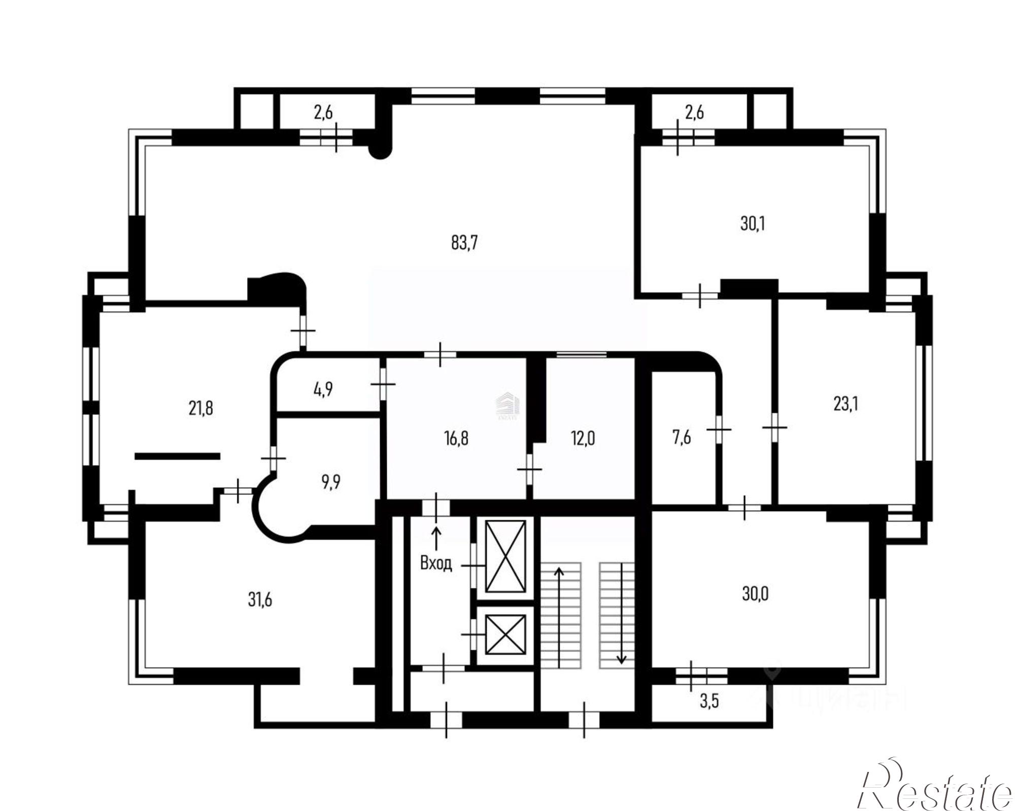 Купить квартиру за 170 000 000 рублей на улица Кубанская Набережная, 3/1