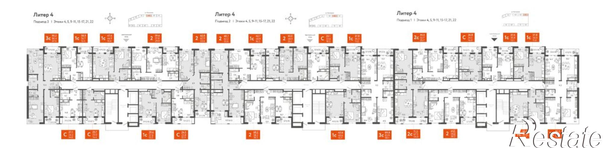 Купить квартиру за 10 387 500 рублей на Колхозная улица, 5/2