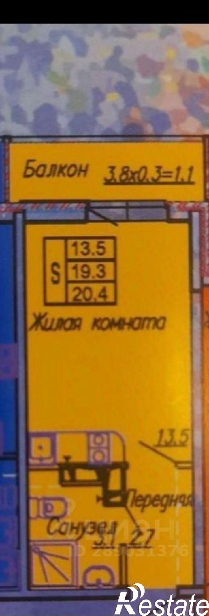 1-комн квартира Тепличная улица, 62/1 к4,  д. 62/1 к4