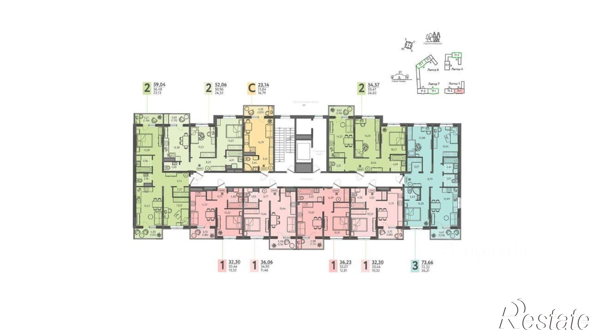 Купить квартиру за 4 815 000 рублей на улица имени Виктора Анфиногенова, 12к3