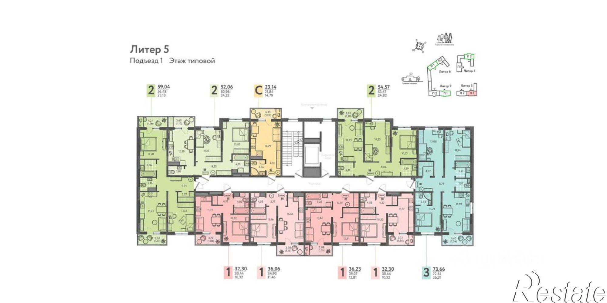 Купить квартиру за 4 815 000 рублей на улица имени Виктора Анфиногенова, 12к3