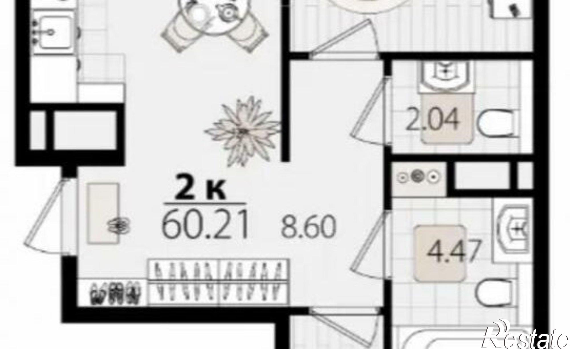 Купить квартиру за 13 183 400 рублей на ул Сормовская, 1/3 1