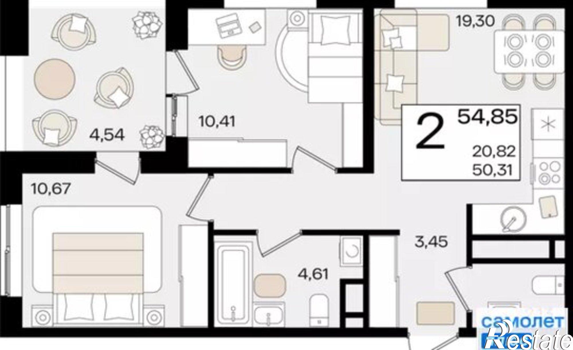 Купить квартиру за 12 011 900 рублей на ул Сормовская, 1/3 1