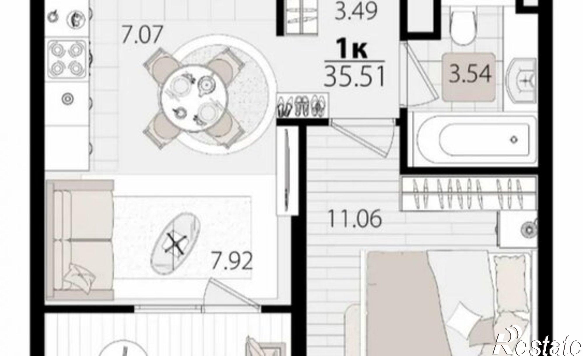 Купить квартиру за 7 770 000 рублей на ул Сормовская, 1/3 1