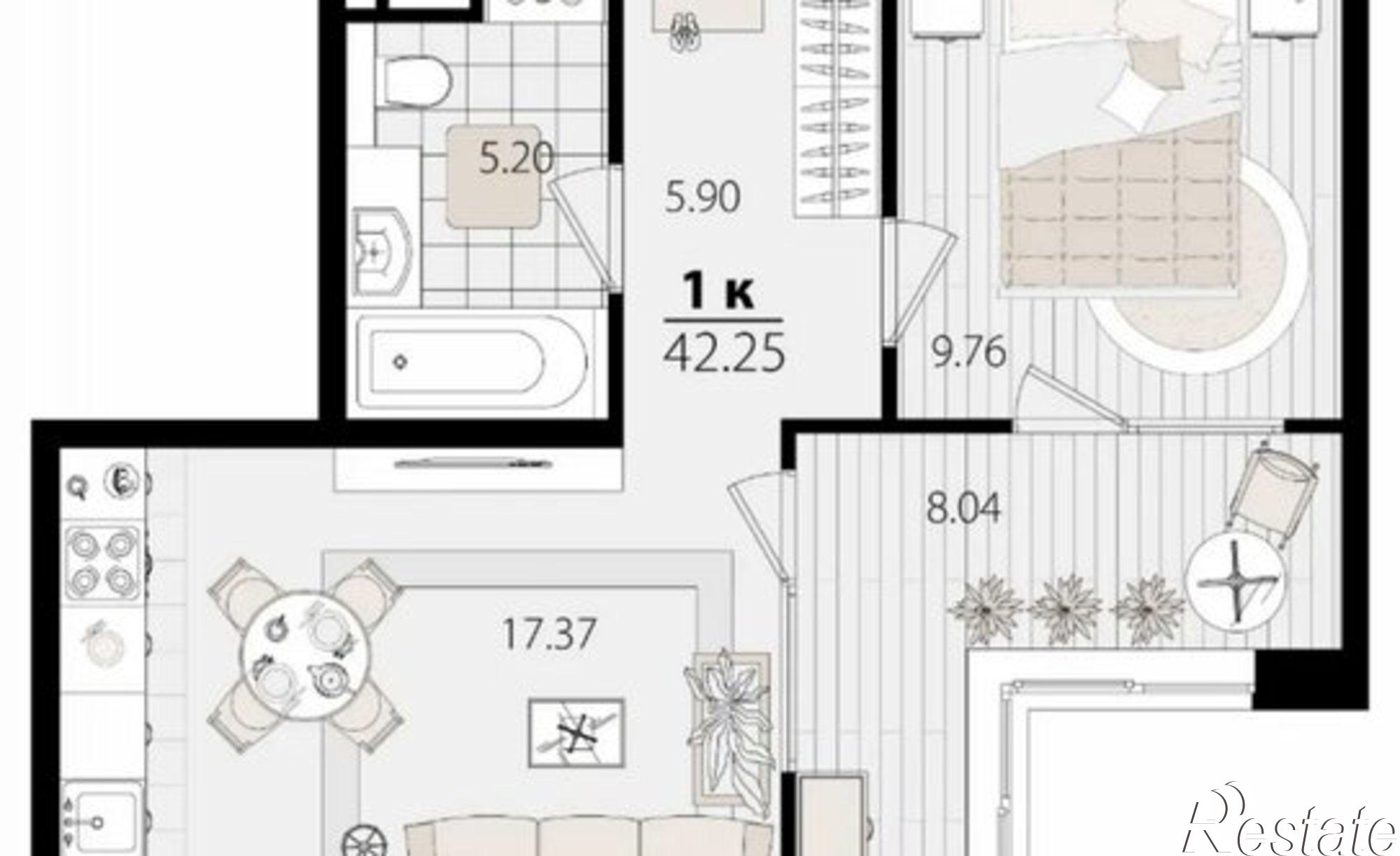 Купить квартиру за 9 263 660 рублей на ул Сормовская, 1/3 1