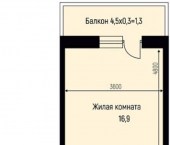 2-комн, 59 кв м, этаж 2/3 