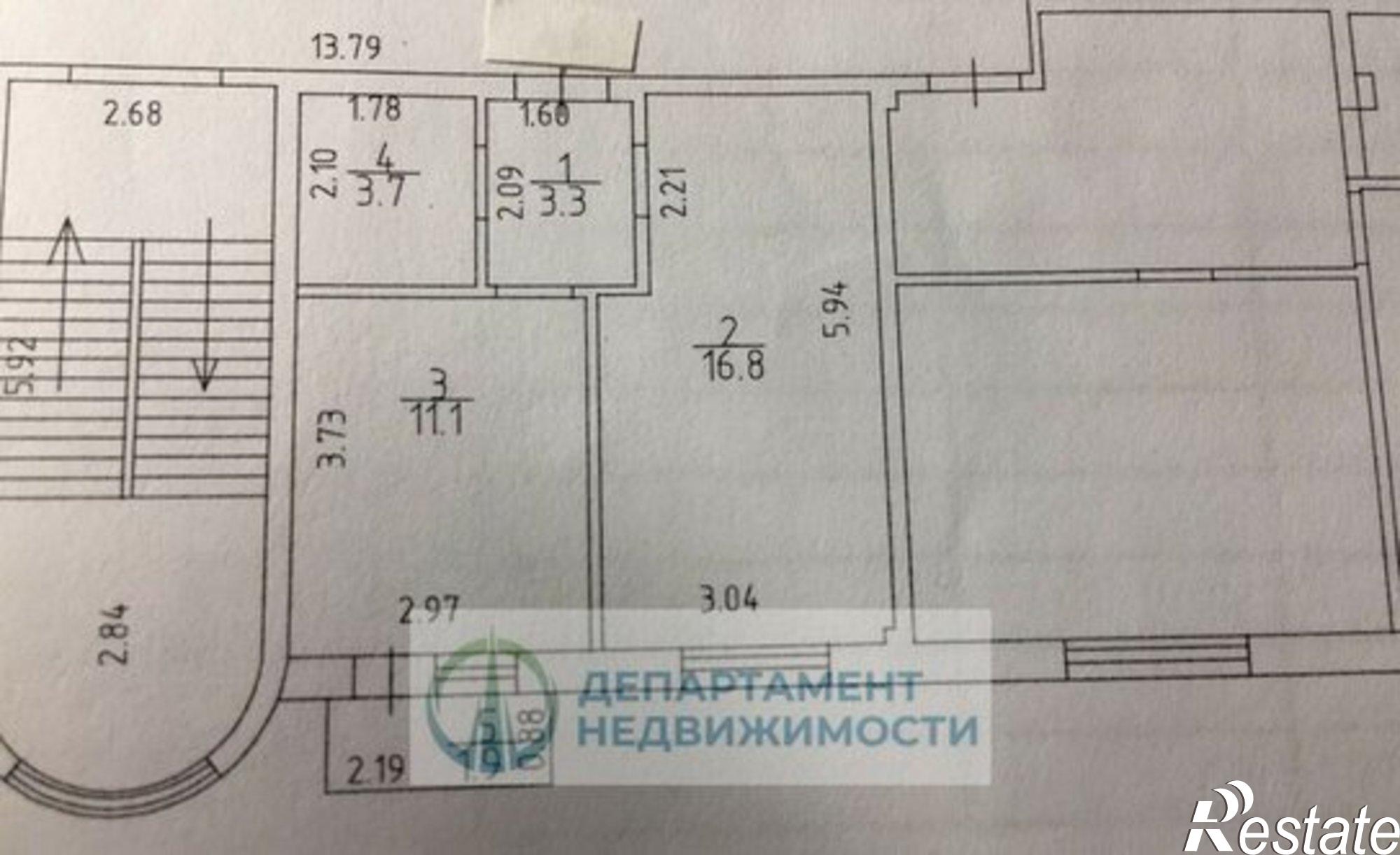 Купить квартиру за 4 350 000 рублей на Арбатская улица, 36