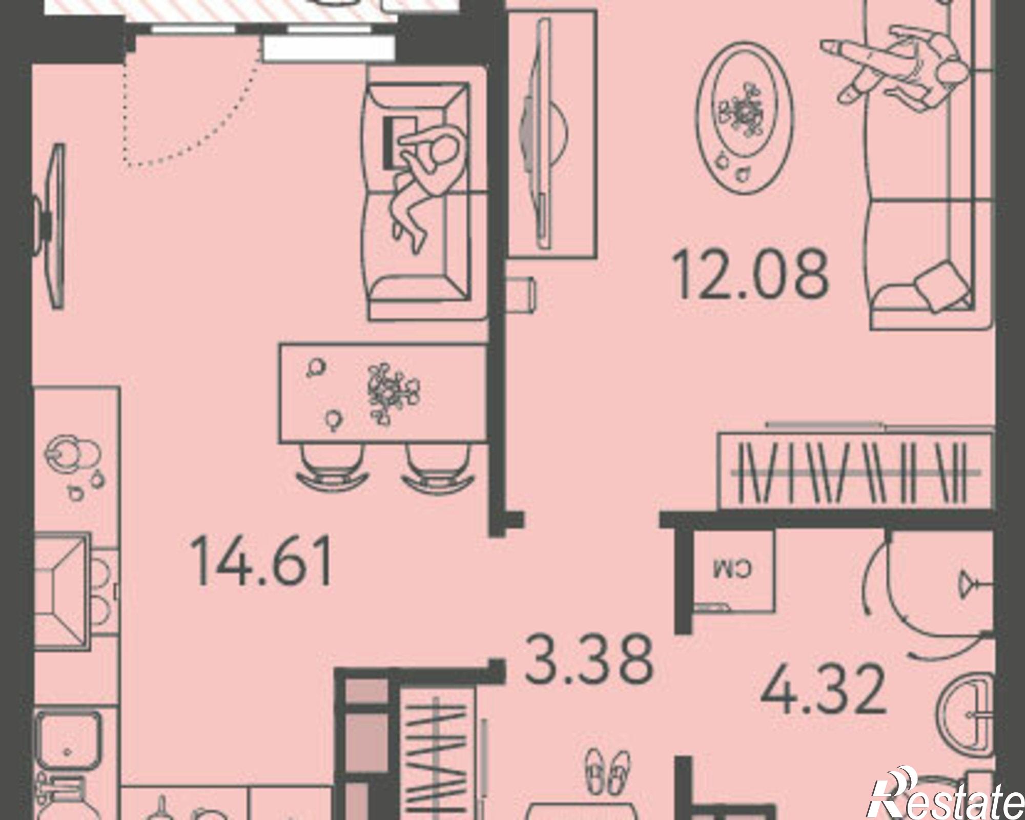 Купить квартиру за 5 747 700 рублей на ул Западный Обход, 44