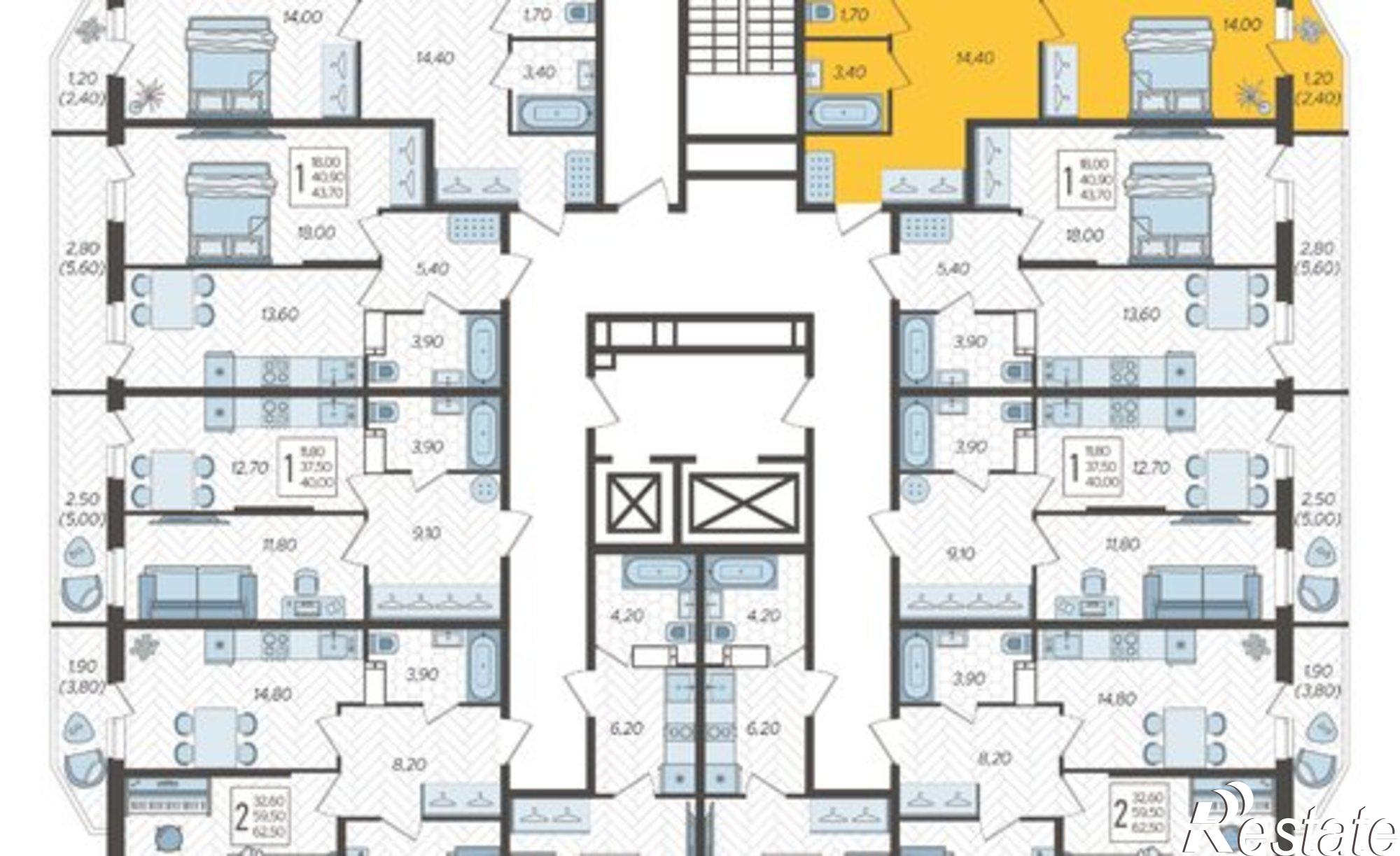 Купить квартиру за 8 088 000 рублей на улица Садовое Кольцо, 2
