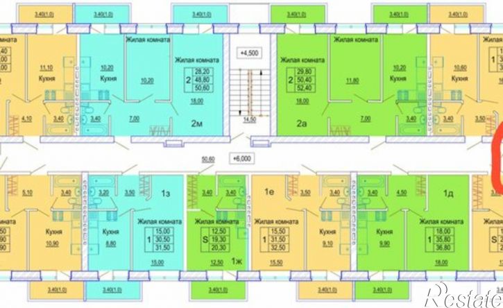 1-комн квартира улица Евгении Жигуленко, 30/2,  д. 30/2