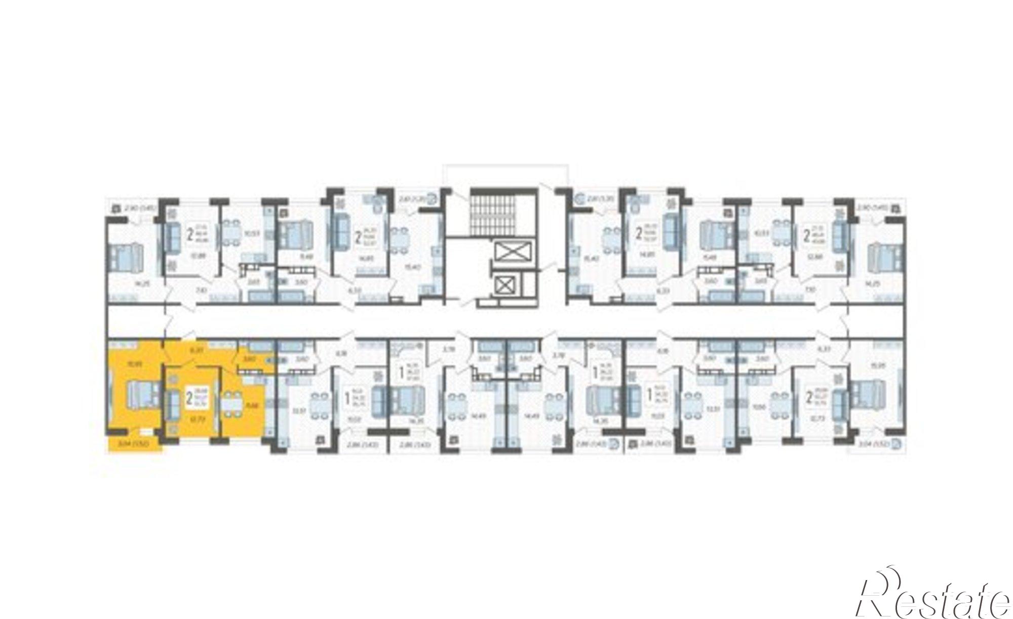 Купить квартиру за 6 706 800 рублей на ул Дальневосточная, 14
