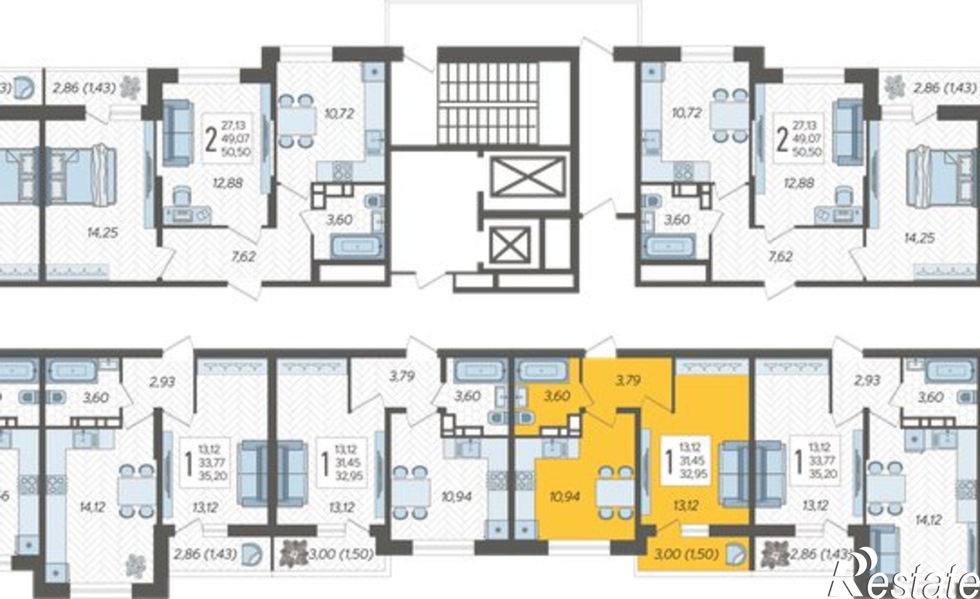 Купить квартиру за 4 761 280 рублей на улица им. Владимира Жириновского, 1 к10