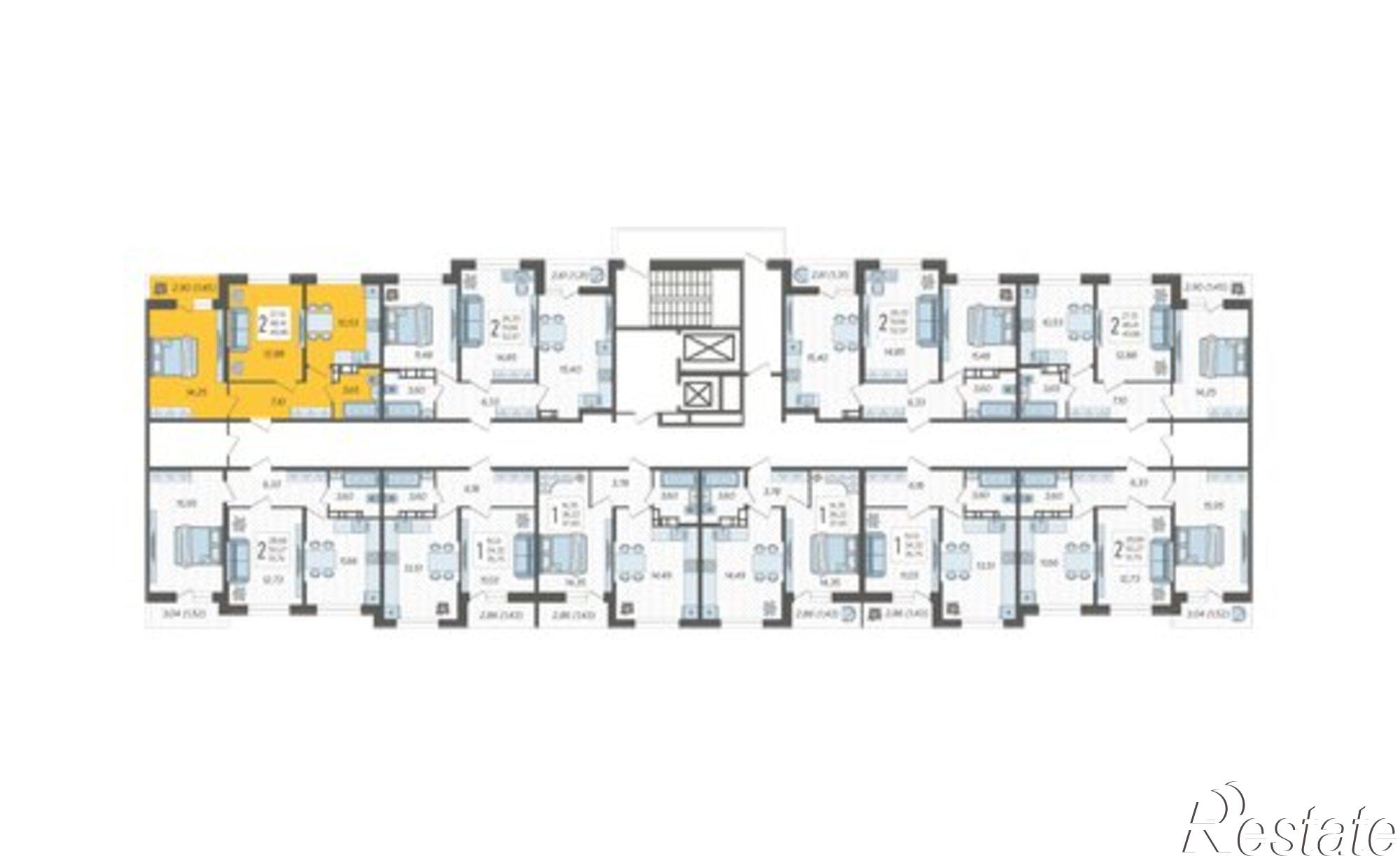 Купить квартиру за 6 556 590 рублей на ул Дальневосточная, 14