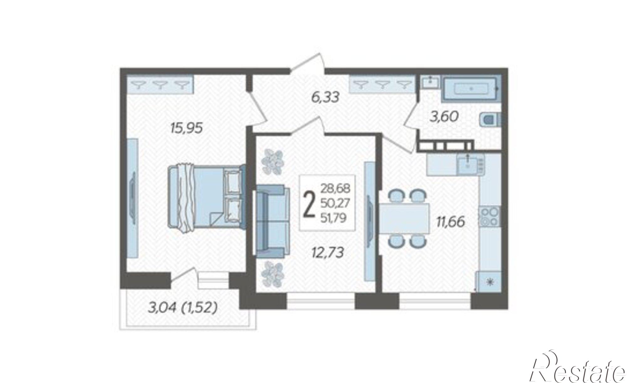 Купить квартиру за 6 706 800 рублей на ул Дальневосточная, 14