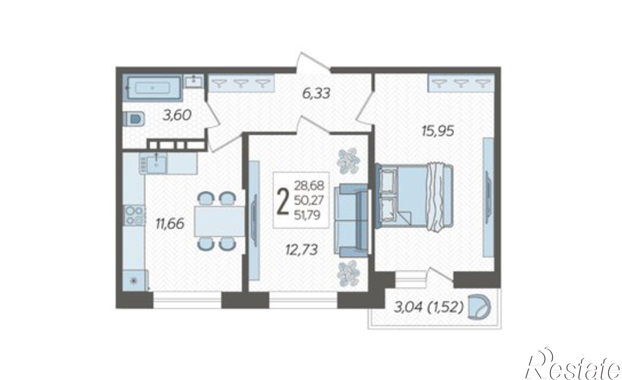 Купить квартиру за 6 603 220 рублей на ул Дальневосточная, 14
